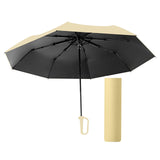 Maxbell Folding Umbrella Practical Travel Sunshade Umbrella for Trips Hiking Camping yellow