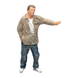 Maxbell 1:64 Standing Boy Model Resin for Micro Landscapes Diorama Photography Props khaki