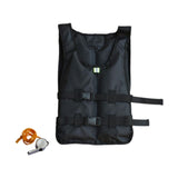 Maxbell Life Jacket Foldable Multipurpose Life Vest for Tubing Water Sports Swimming Black