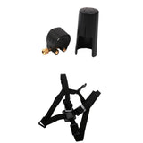 Maxbell Sax Harness Shoulder Strap+ Alto Saxophone Mouthpiece Cover w/PU Ligature