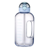 Maxbell Large Water Bottle Hydration Drinking Jug with Straw for Exercise Gym Blue - Aladdin Shoppers