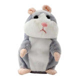 Talking Hamster Electronic Hamster Mouse Toy for Toddlers Kids Birthday Gift gray