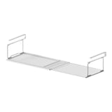 Maxbell Under Shelf Storage Basket Organizer Retractable for Pantry Office Bookshelf White