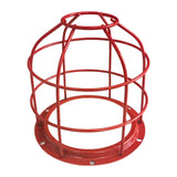 Maxbell Light Bulb Cage Guard Metal Simple Replacement Practical Warning Light Cover Red