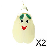 Maxbell 2xAdult Fruit Costume Novelty Food Cosplay Costumes Outfit Props for Men Women Pear