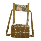 Maxbell Chest Rig Bag Practical Multifunction Workout Pack for Hiking Fishing Travel Khaki Green