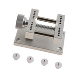 Maxbell Watch Case Holder Adjustable Watchmakers Metal Adults Watch Open Case Holder Silver
