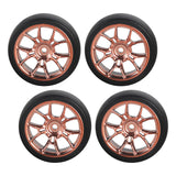 Maxbell 4Pcs RC Car Drift Tires for 1/18 RC Drift Truck DIY Modification Accessories Gold