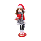 Maxbell 38cm Wooden Nutcracker Ornaments Nutcracker Figurines for Desktop Home Table Dessert