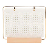 Maxbell Pin Organizer 6 Pages Travel Trading Pin Carrying Organization Storage Stand White