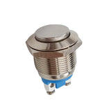 Maxbell 2x19mm Nickel Plated Brass Waterproof Starter Switch Momentary Push Button