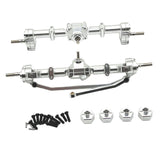 Maxbell 1/12 Front and Rear Axle Set Metal Hobby Axles Housing for MN168 RC Car DIY argent