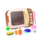 Maxbell Kids Microwave Oven Toys with Lights and Sounds for Girls Boys Children Kids Coffee
