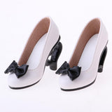 Maxbell 1/3 Doll High Heels Shoes Sandals W. Bowknot For BJD SD16 Doll Clothes White - Aladdin Shoppers