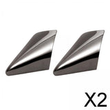 Maxbell 2x2 Pieces Shoes Pointed Protector Steel for Boots High Heels Shoes Protection Black