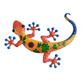 Maxbell Gecko Wall Decor Farmhouse Fence Office Lawn Outside Corridor Gecko Wall Art red