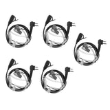 Maxbell 5 PCS Advanced Covert Acoustic Tube Bodyguard FBI Earpieces Headsets Mic for Motorola 2-Pin Two Way Radios - Aladdin Shoppers