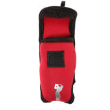 Maxbell Maxbell Mini Golf Ball Bag Golf Tees Holder Pouch Belt Clip for Training Red