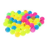 Maxbell 100 Pieces Assorted Color PP Material Table Tennis Balls 40mm Number 1 - 100