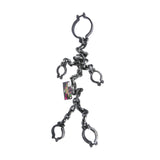 Maxbell Halloween Shackles on Chain Fake Shackles Prop for Festival Carnival Cosplay Full body cuffs