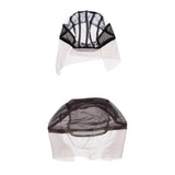 Maxbell Lace Cap for Making Weaving Hair Wigs Elastic Straps Hairnet Stretchable