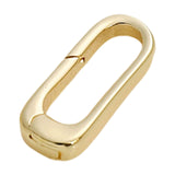 Maxbell Oval Snap Push Connector Lock Closure Clasps for Keychains Clothing Bracelet 1.6x0.7 cm