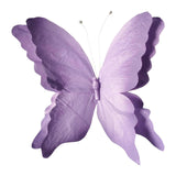 Maxbell Artificial Butterfly DIY Wall Art Sticker Party Outdoor Butterfly Wall Decal Violet