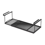 Maxbell Under Shelf Storage Basket Organizer Retractable for Pantry Office Bookshelf Black