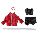 Maxbell 1/6 Scale PU Leather Clothes Suits for Female 12inch Action Figure - Aladdin Shoppers