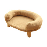 Maxbell Maxbell Cats Warm Couch Nest Hut Soft Pet Bed for Kitty Small Medium Dog Puppy Khaki