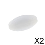 Maxbell 2xElliptical PTFE Magnetic Stirrer Mixer Stir Bar Lab Equipment 7x15mm