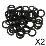 Maxbell 2x50 Pcs M14 Rubber Oil Drain Plug Crush Washers Gaskets for Ford F75Z-6734-AA