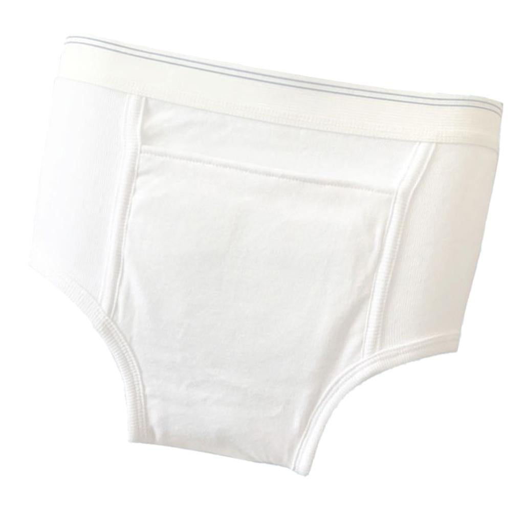 Maxbell Maxbell Washable Absorbency Incontinence Aid Cotton Underwear Briefs for Men S