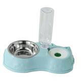 Feeding Dishes Food and Water Feeder Water Bowl Pet Bowl for Pet Supplies blue - Aladdin Shoppers