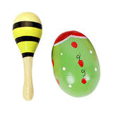 Maxbell 2x Wooden Baby Rattle Toys Musical Development Toy for Newborn Party Holiday