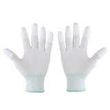 Maxbell 20x1 Pair Nylon Quilting Gloves for Machine Quilters Quilting Sewing M White