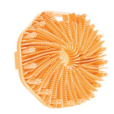 Maxbell Body Scrubber Handheld Premium Bath Massage Tool for Men and Women Showering Orange