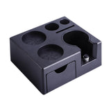 Maxbell Espresso Tamper Station Non Slip Black Portafilter Holder Plastic Tamp Stand