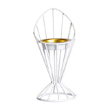 Maxbell Arabic Incense Burner Modern Incense Cone Holder for Desktop Home Decor White