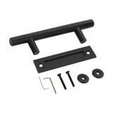 12inch Sliding Barn Door Handle Set Sturdy Simple Assembly Flush Finger Pull