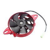 Maxbell Electric Cooling Thermal Fan for ATV 125 150cc 200cc 250cc Motorcycle Red