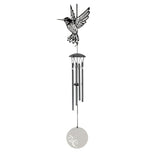 Hummingbird  Design Stainless Steel 4 Bells Wind Chimes Bell Hanging Decor