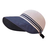 Maxbell Ponytail Sun Hat Wide Brim Sun Protection Headwear for Fishing Hiking Riding Khaki