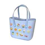 Maxbell Womens Beach Hole Bag Portable Travel Tote Bag for Summer Swimming Pool Boat Blue