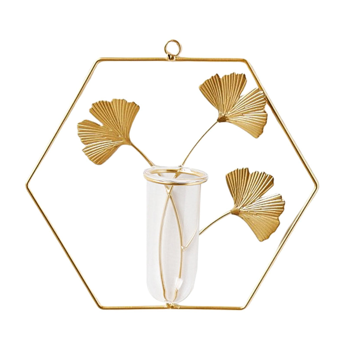 Maxbell Maxbell Wall Hydroponic Vase Glass Vase Terrarium for Office Ornaments Hexagon