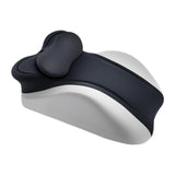 Maxbell Memory Cotton Bed Wedge Pillow Simple for Side Sleeping Watching Movies Black