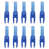 Maxbell Maxbell 10pcs Archery plastic Nock Arrow Shaft End Accessories transparent blue