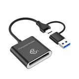Maxbell Cfe Type B Card Reader Multipurpose Practical with USB C and USB A Interface