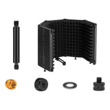 Maxbell Microphone Shield Mic Sound Absorbing Foam for Broadcasting Studio Recording ABS Five Panels