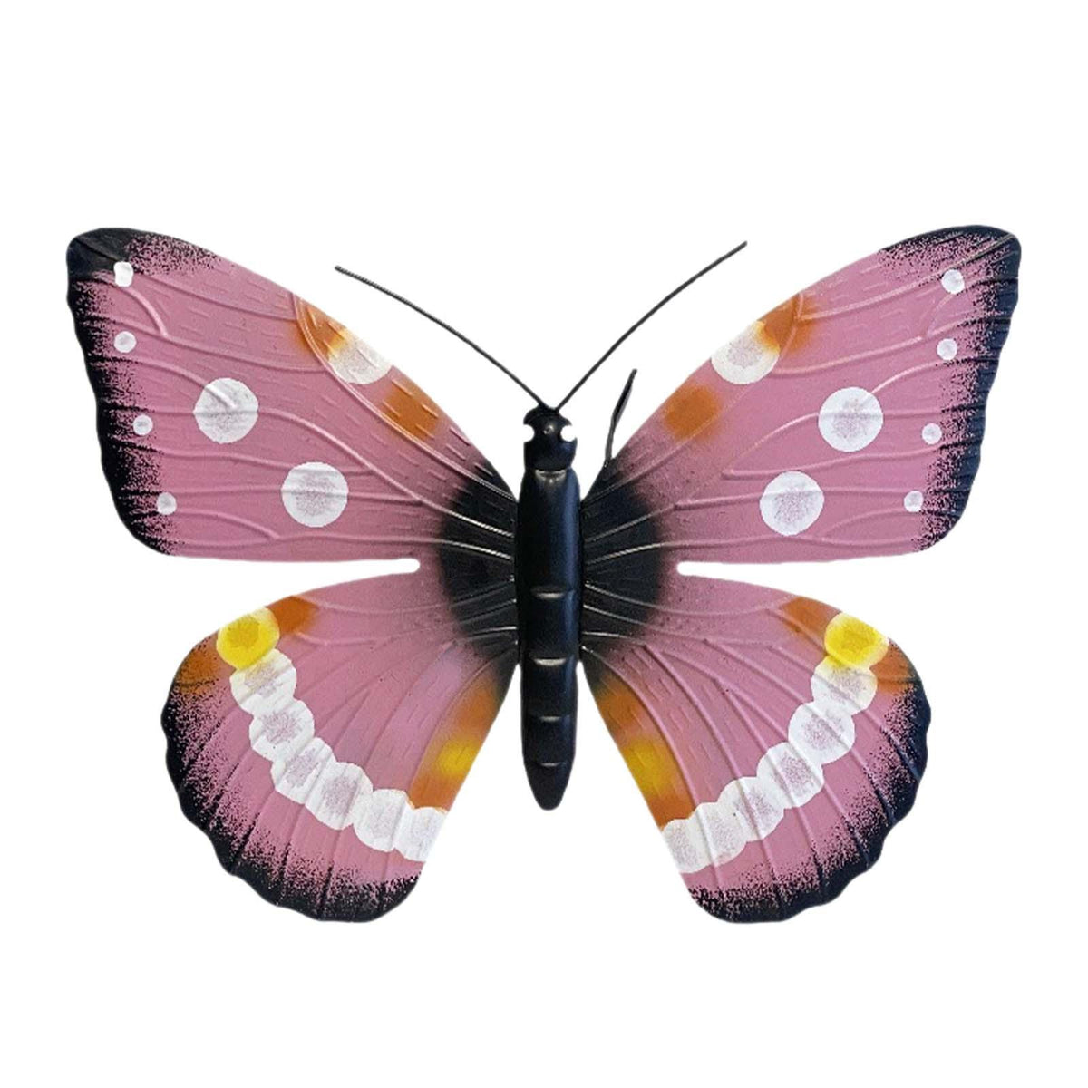 Maxbell Butterfly Wall Hanging Ornament Housewarming Fireplace Butterfly Statue Pink